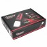 Машинка для стрижки волос Geemy GM 550 Professional Red 3 Вт беспроводная с титановым и керамическим ножами 4 насадки + запасной аккумулятор