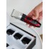 Машинка для стрижки волос Geemy GM 550 Professional Red 3 Вт беспроводная с титановым и керамическим ножами 4 насадки + запасной аккумулятор