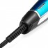 Машинка для стрижки волос Kemei LFQ-KM-703 Professional Blue 10 Вт электрическая с титановыми ножами и питанием от сети + 3 насадки и защитная крышка (KM-703 DK)