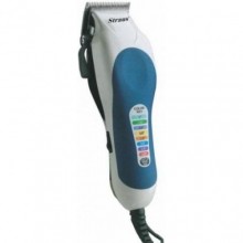 Машинка для стрижки волосся електрична Straus professional ST-110 Blue 10 Вт, живлення від мережі, 12 насадок + кейс для зберігання (47077 IM)