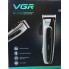 Машинка для стрижки волос VGR V-018 Professional Black аккумуляторная 1000 мАч 4 насадки + защитная крышка (V-018 DK)