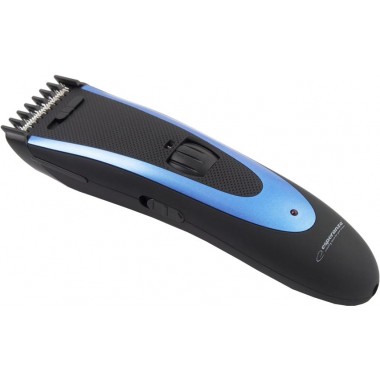 Машинка для стрижки волос Apollo Esperanza EBC-004 Black/Blue аккумуляторная, прорезиненная ручка + регулятор длины (EBC-004)