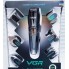 Машинка для стрижки волос VGR V-012 Professional Black аккумуляторная 5 Вт насадки для головы бороды носа и тела с подставкой (V-012)