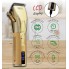Машинка для стрижки волос Camry CR 2835 Gold 100 Вт профессиональная аккумуляторная с LCD дисплеем титан и керамика 8 насадок USB зарядка 2 скорости