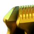 Окантувальна машинка для стрижки волосся і бороди HC-228 Professional Hair Clipper акумуляторна 5 Вт з LED дисплеєм і USB зарядкою 3 насадки Золотий