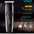 Триммер для бороды и усов, для тела VGR V-020 Professional Black 5 Вт аккумуляторный, влагозащита, 3 насадки, USB зарядка + защитная крышка для ножей (V-020 DK)
