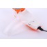 Машинка для видалення катишків з одягу Gemei GM-230 Pro White/Orange 3 Вт живлення від мережі 220 В із захисною сіточкою для будь-якої тканини (46839)