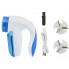 Машинка для удаления катышков с одежды Lint Remover 2028 White/Blue беспроводная аккумуляторная 4.5 Вт зарядка от USB + 2 запасных ножа