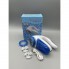 Машинка для удаления катышков с одежды Lint Remover 2028 White/Blue беспроводная аккумуляторная 4.5 Вт зарядка от USB + 2 запасных ножа