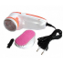Аккумуляторная машинка для удаления катышков Gemei GM-231 MAX White/Orange 5 Вт с защитной сеточкой для любой ткани + прозрачный контейнер (SO-5945)