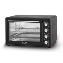 Электродуховка настольная ADLER AD 6010 45 л домашняя печь для кухни с конвекцией и грилем на 2 кВт для выпечки пиццы и мяса размеры 56,6 x 40,5 x 35,5 см Электродуховка настольная ADLER AD 6010 45 л домашняя печь для кухни с конвекцией и грилем на 2 кВт для выпечки пиццы и мяса размеры 56,6 x 40,5 x 35,5 см