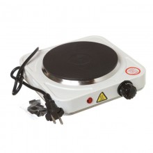 Электрическая настольная плита Hot Plate JX-1010A 1000 Вт переносная варочная панель на 1 конфорку 15.5 см с терморегулятором питание от сети Белая
