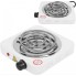 Электрическая настольная плита Hot Plate JX-1010B 1000 Вт переносная спиральная варочная панель на 1 конфорку 15.5 см с терморегулятором питание от сети Белая