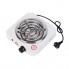 Электрическая настольная плита Hot Plate JX-1010B 1000 Вт переносная спиральная варочная панель на 1 конфорку 15.5 см с терморегулятором питание от сети Белая