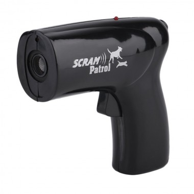 Отпугиватель собак ультразвуковой Scram Patrol 0027 Black диапазон действия 6 м с лазером