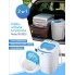 Портативная стиральная машинка с вертикальной загрузкой MESKO MS 8053 White 400 Вт переносная полуавтомат для дачи без водопровода с загрузкой до 3 кг с сушкой