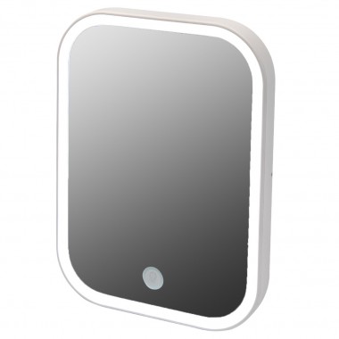 Косметическое зеркало для макияжа с Led подсветкой Magic Mirror Rotex RHC-20-W White сенсорное, опорная ножка + крепление на стену (RHC-20-W YS)