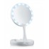 Зеркало для макияжа с Led подсветкой My Fold Away White настольное круглое, 10x увеличение, органайзер для аксессуаров + USB шнур (SO-6107 SH)
