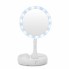 Зеркало для макияжа с Led подсветкой My Fold Away White настольное круглое, 10x увеличение, органайзер для аксессуаров + USB шнур (SO-6107 SH)