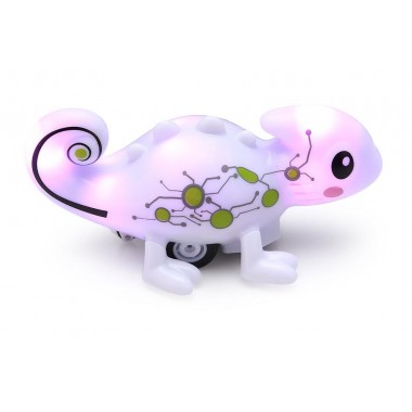 Интерактивная игрушка Хамелеон Happy Cow 777-613 индуктивная для детей от 3 лет меняет цвет и ездит по нарисованной линии (HC-777-613)