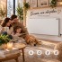 Керамічний обігрівач HEATS 1000 White 1000 Вт до 20 м² з терморегулятором - інфрачервона електрична панель біла