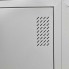 Шкаф для одежды металлический Emby ШОМ-300/3/6 разборный на 6 секций с полками вентиляцией и замками для школы детского сада офиса или спортзала Светло-серый