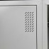Шкаф для одежды металлический Emby ШОМ-400/4/8 разборный на 8 секций с полками вентиляцией и замками для школы детского сада офиса или спортзала Светло-серый