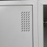 Шкаф для одежды металлический Emby ШОМ-400/5 разборный на 5 секций с полками вентиляцией и замками для школы детского сада офиса или спортзала Светло-серый