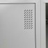 Шкаф для одежды металлический Emby ШОМ-300/2/4 разборный на 4 секции с полками вентиляцией и замками для школы детского сада офиса или спортзала Светло-серый