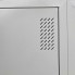 Шкаф для одежды металлический Emby ШОМ-400/1 разборный на 1 секцию с полкой вентиляцией и замком для школы детского сада офиса или спортзала Светло-серый