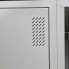 Шкаф для одежды металлический Emby ШОМ-300/5 разборный на 5 секций с полками вентиляцией и замками для школы детского сада офиса или спортзала Светло-серый