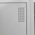 Шкаф для одежды металлический Emby ШОМ-400/4 разборный на 4 секции с полками вентиляцией и замками для школы детского сада офиса или спортзала Светло-серый