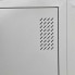 Шкаф для одежды металлический Emby ШОМ-400/3/6 разборный на 6 секций с полками вентиляцией и замками для школы детского сада офиса или спортзала Светло-серый