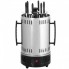 Електрошашличниця для дому вертикальна Domotec BBQ Чорна 1000W на 6 шампурів 1,4 кг шашлика від мережі 220В