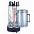 Електрошашличниця для дому вертикальна Domotec BBQ Чорна 1000W на 6 шампурів 1,4 кг шашлика від мережі 220В