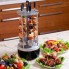 Електрошашличниця для дому вертикальна Domotec BBQ Чорна 1000W на 6 шампурів 1,4 кг шашлика від мережі 220В