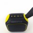 Портативная беспроводная блютуз колонка Hopestar A22 Mini 3 W с флешкой AUX портом FM радио и поддержкой TF Bluetooth 2.1 Чёрная с желтым