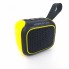 Портативная беспроводная блютуз колонка Hopestar A22 Mini 3 W с флешкой AUX портом FM радио и поддержкой TF Bluetooth 2.1 Чёрная с желтым