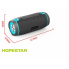 Портативная беспроводная блютуз колонка Hopestar H45 Party стерео акустика 10 ВТ с FM радио флешкой и поддержкой TF с подсветкой влагостойкая Bluetooth 4.2 Серая с синим