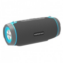 Портативная беспроводная блютуз колонка Hopestar H45 Party стерео акустика 10 ВТ с FM радио флешкой и поддержкой TF с подсветкой влагостойкая Bluetooth 4.2 Серая с синим Портативная беспроводная блютуз колонка Hopestar H45 Party стерео акустика 10 ВТ с FM радио флешкой и поддержкой TF с подсветкой влагостойкая Bluetooth 4.2 Серая с синим