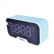 Портативная беспроводная блютуз колонка Kimiso K10 LED CLOCK (FM, micro-USB, TF, AUX) с зеркальными часами будильником и подсветкой 3 Вт Бирюзовый Портативная беспроводная блютуз колонка Kimiso K10 LED CLOCK (FM, micro-USB, TF, AUX) с зеркальными часами будильником и подсветкой 3 Вт Бирюзовый
