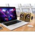 Акустическая система Prime FT-2048 Gold стерео колонки для компьютера и ноутбука 2.0 на 6 Вт питание от USB регулятор громкости (48765)