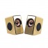 Акустическая система Prime FT-2048 Gold стерео колонки для компьютера и ноутбука 2.0 на 6 Вт питание от USB регулятор громкости (48765)