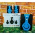 Акустическая система USB SPEAKER FT-2060 колонки для компьютера и ноутбука 2.1 с сабвуфером и сателлитами 9 W Mini-jack 3.5 мм питание от USB Черные с синим (48390)