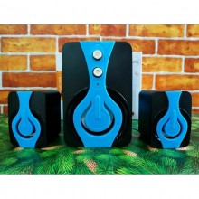 Акустическая система USB SPEAKER FT-2060 колонки для компьютера и ноутбука 2.1 с сабвуфером и сателлитами 9 W Mini-jack 3.5 мм питание от USB Черные с синим (48390) Акустическая система USB SPEAKER FT-2060 колонки для компьютера и ноутбука 2.1 с сабвуфером и сателлитами 9 W Mini-jack 3.5 мм питание от USB Черные с синим (48390)