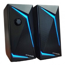 Акустическая система Gtplayer GT-Spker 2 колонки для компьютера и ноутбука с RGB подсветкой 6 Вт подключение по Bluetooth и Mini-jack 3.5 мм питание от USB Акустическая система Gtplayer GT-Spker 2 колонки для компьютера и ноутбука с RGB подсветкой 6 Вт подключение по Bluetooth и Mini-jack 3.5 мм питание от USB