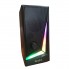 Акустическая система Music D.J MJ-100 колонки для компьютера и ноутбука с RGB подсветкой 6 Вт регулятор громкости Mini-jack 3.5 мм/USB