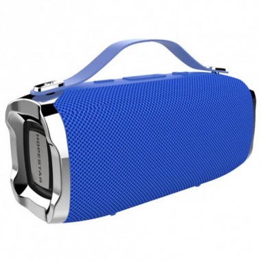 Портативная блютуз колонка Hopestar H36 Speaker Original Mini Синяя 6 Вт беспроводная музыкальная акустика с радио флешкой и Bluetooth 4.2 влагозащита (48631)