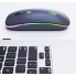 Миша бездротова акумуляторна iMICE Е-1300 USB 2.4 ГГц безшумна оптична для ноутбука комп'ютера та Smart TV з підсвічуванням 3 кнопки та колесо прокрутки Чорна (48837)