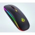 Миша бездротова акумуляторна iMICE Е-1300 USB 2.4 ГГц безшумна оптична для ноутбука комп'ютера та Smart TV з підсвічуванням 3 кнопки та колесо прокрутки Чорна (48837)